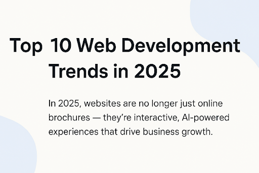 web development trends in 2025