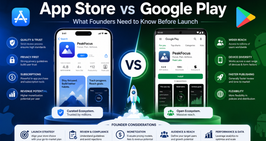 App Store vs Google Play: What Founders Need to Know Before Launch